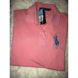 Women’s pink polo raulph Lauren shirt
